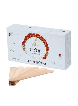 שפדלים מעץ – 100 יחידות