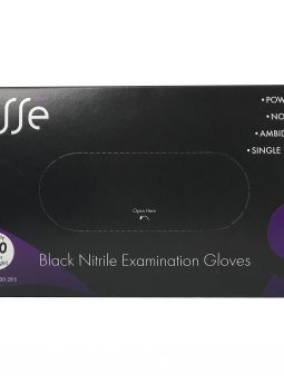 כפפות ניטריל שחורות  ללא אבקה  – LISSE