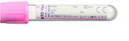K2EDTA 4ML 13X75 PINK 100/SP